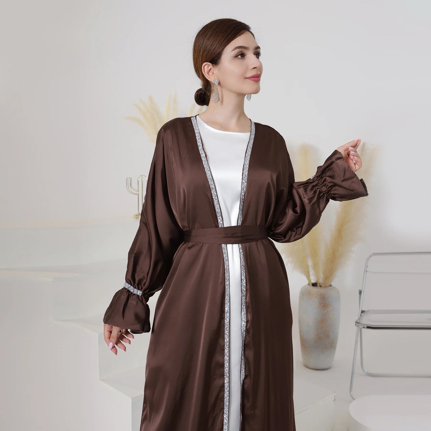 Luxury Open Abaya Kimono