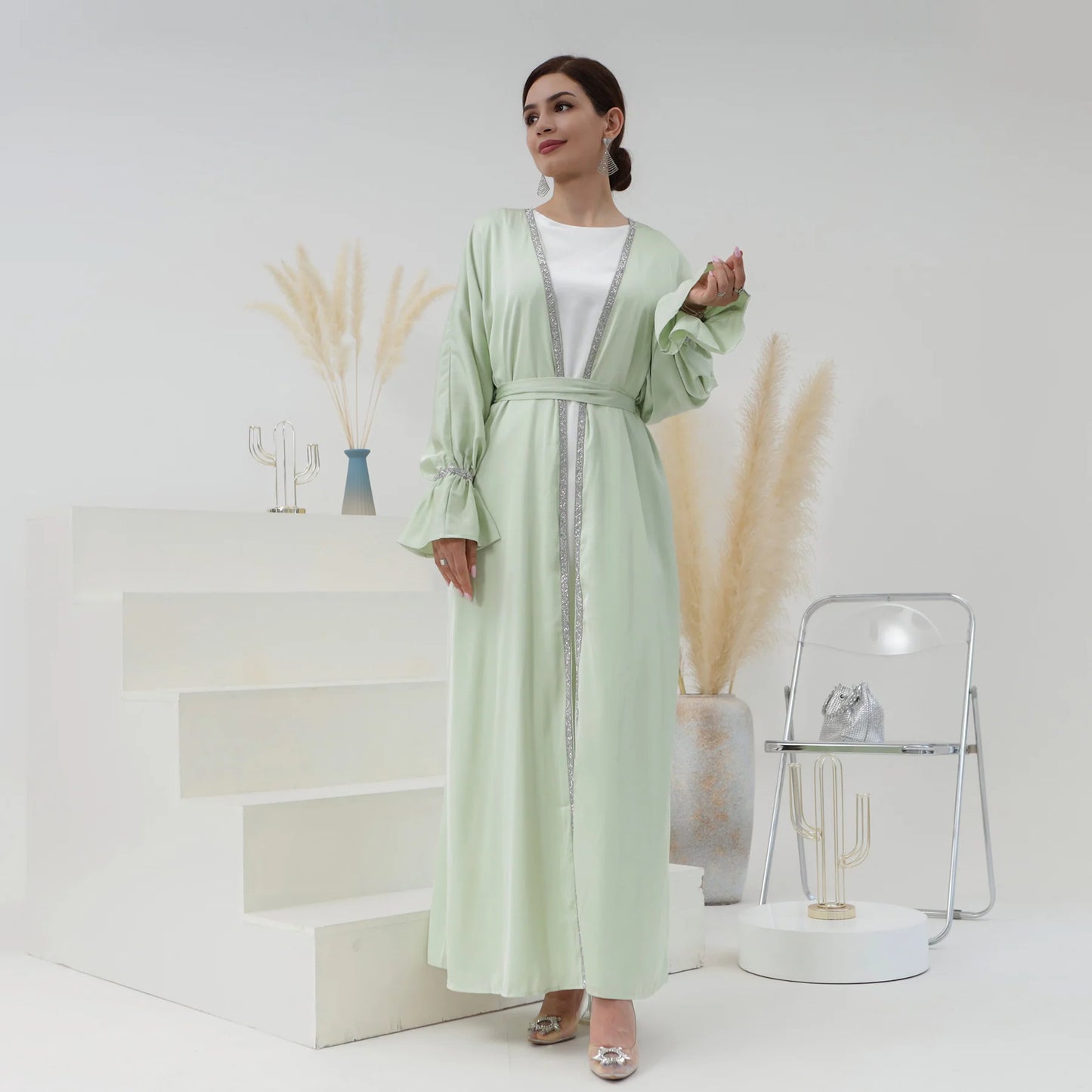 Luxury Open Abaya Kimono