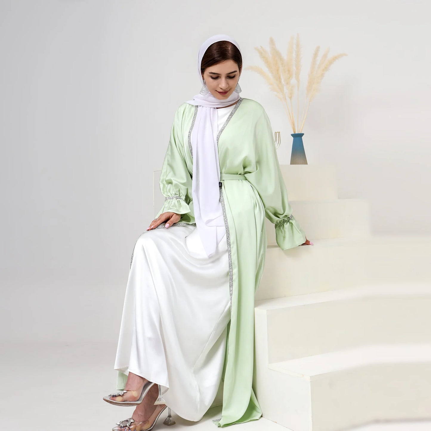 Luxury Open Abaya Kimono