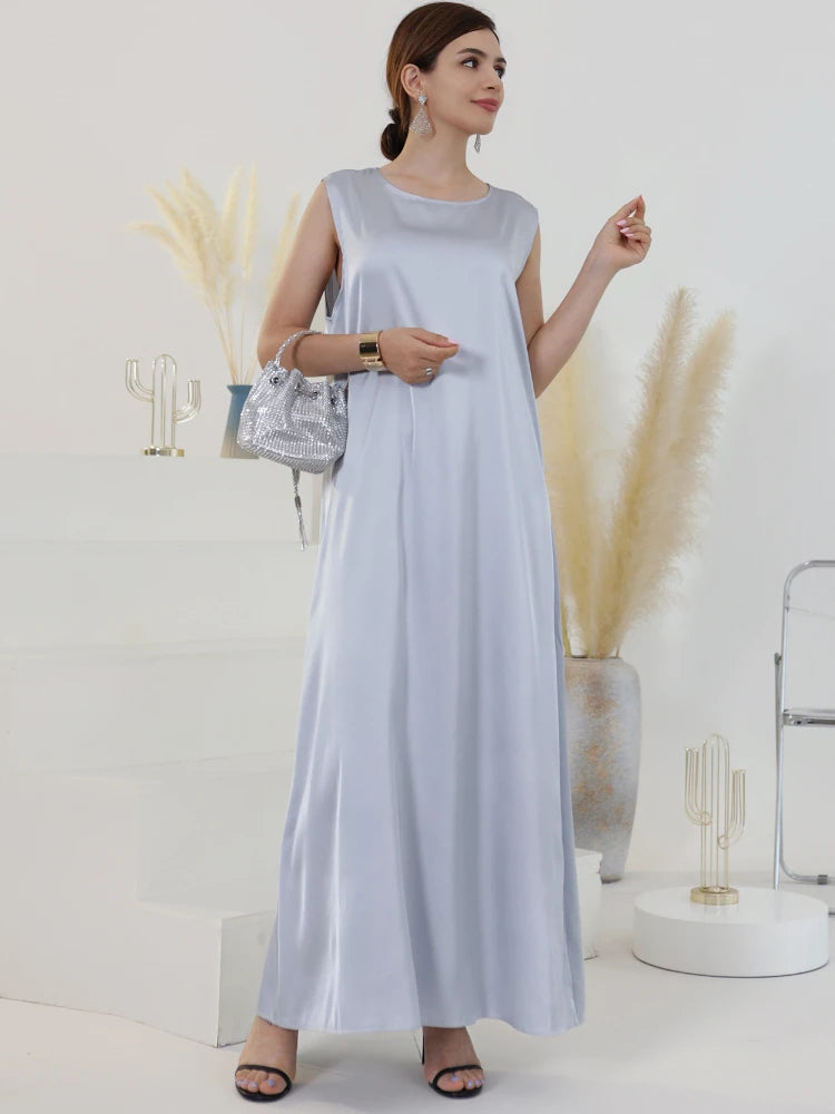 Sleeveless Abaya Dress