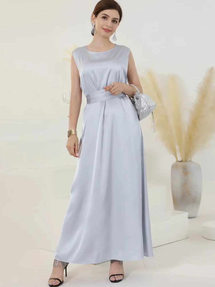 Sleeveless Abaya Dress
