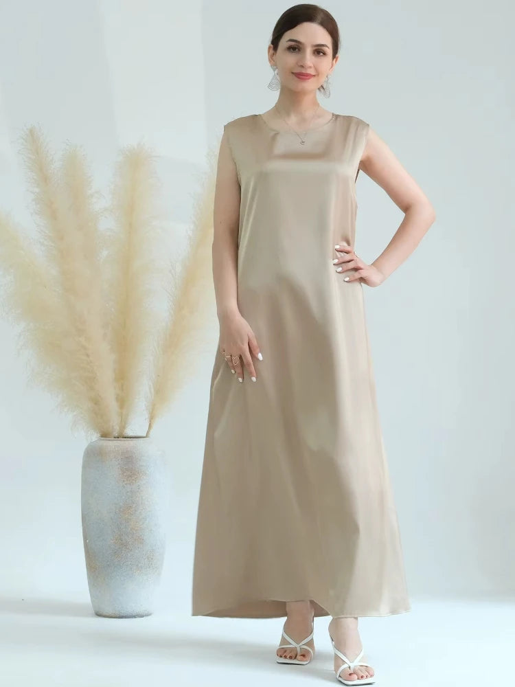 Sleeveless Abaya Dress