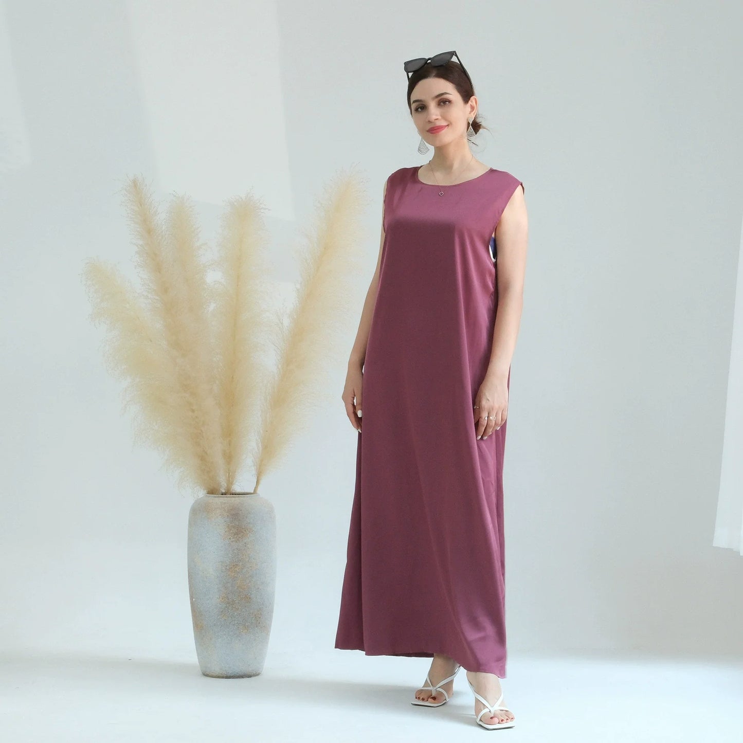Sleeveless Abaya Dress