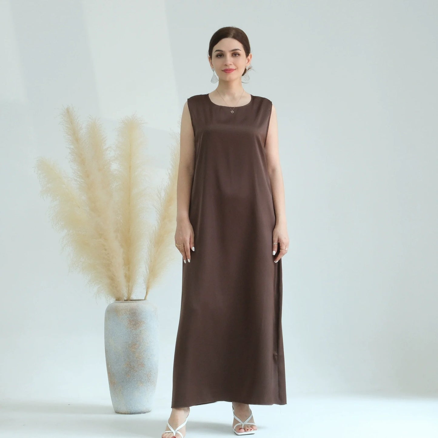 Sleeveless Abaya Dress