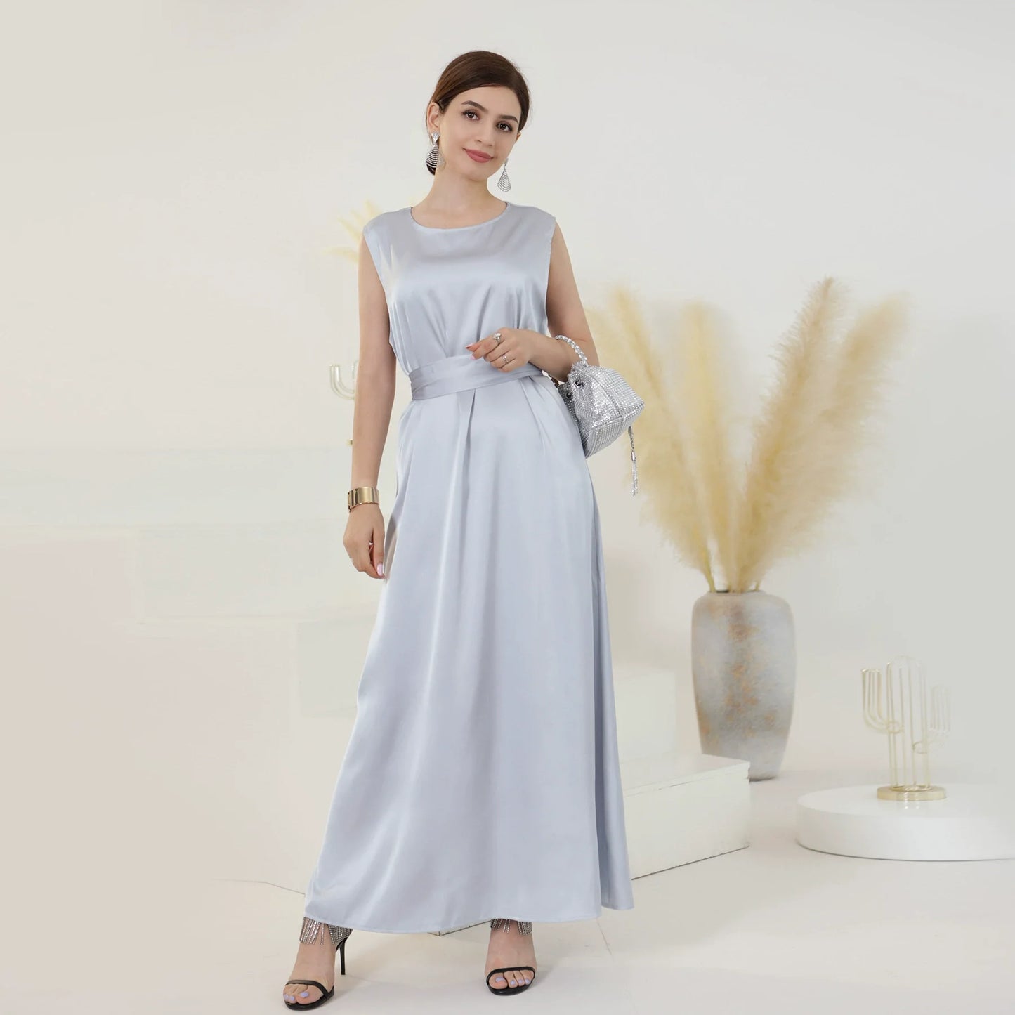 Sleeveless Abaya Dress