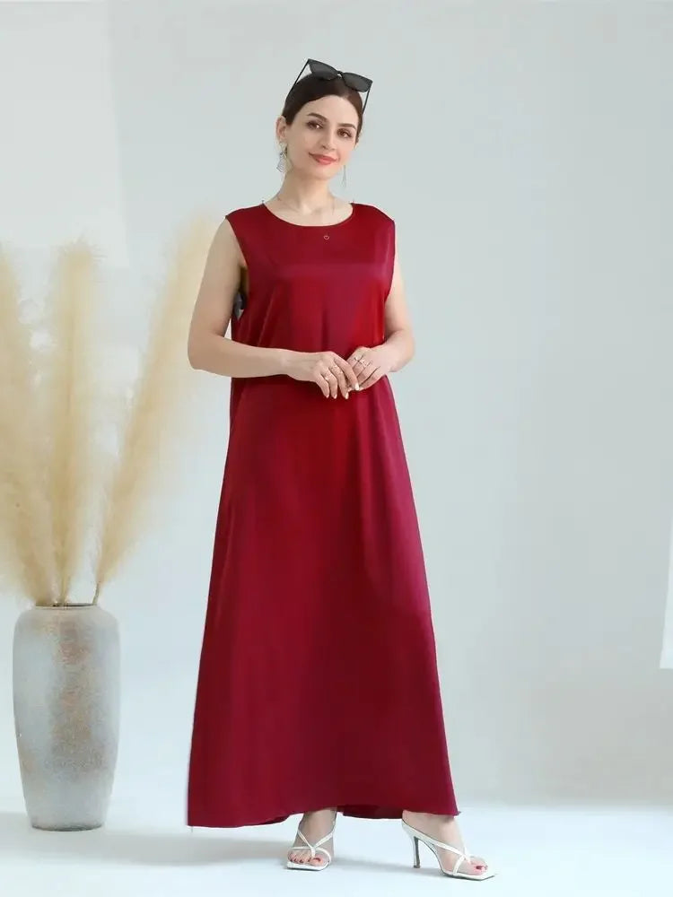 Sleeveless Abaya Dress