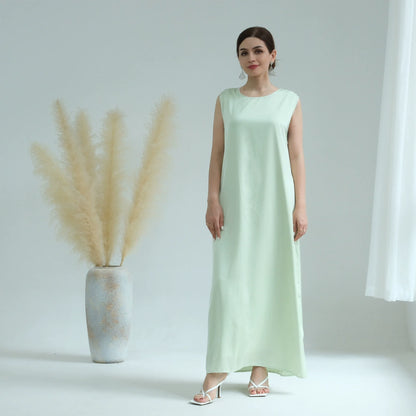 Sleeveless Abaya Dress